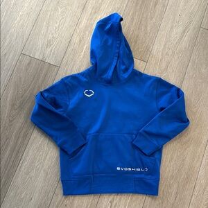 Evoshield boys Blue Hooded sweatshirt size youth medium
